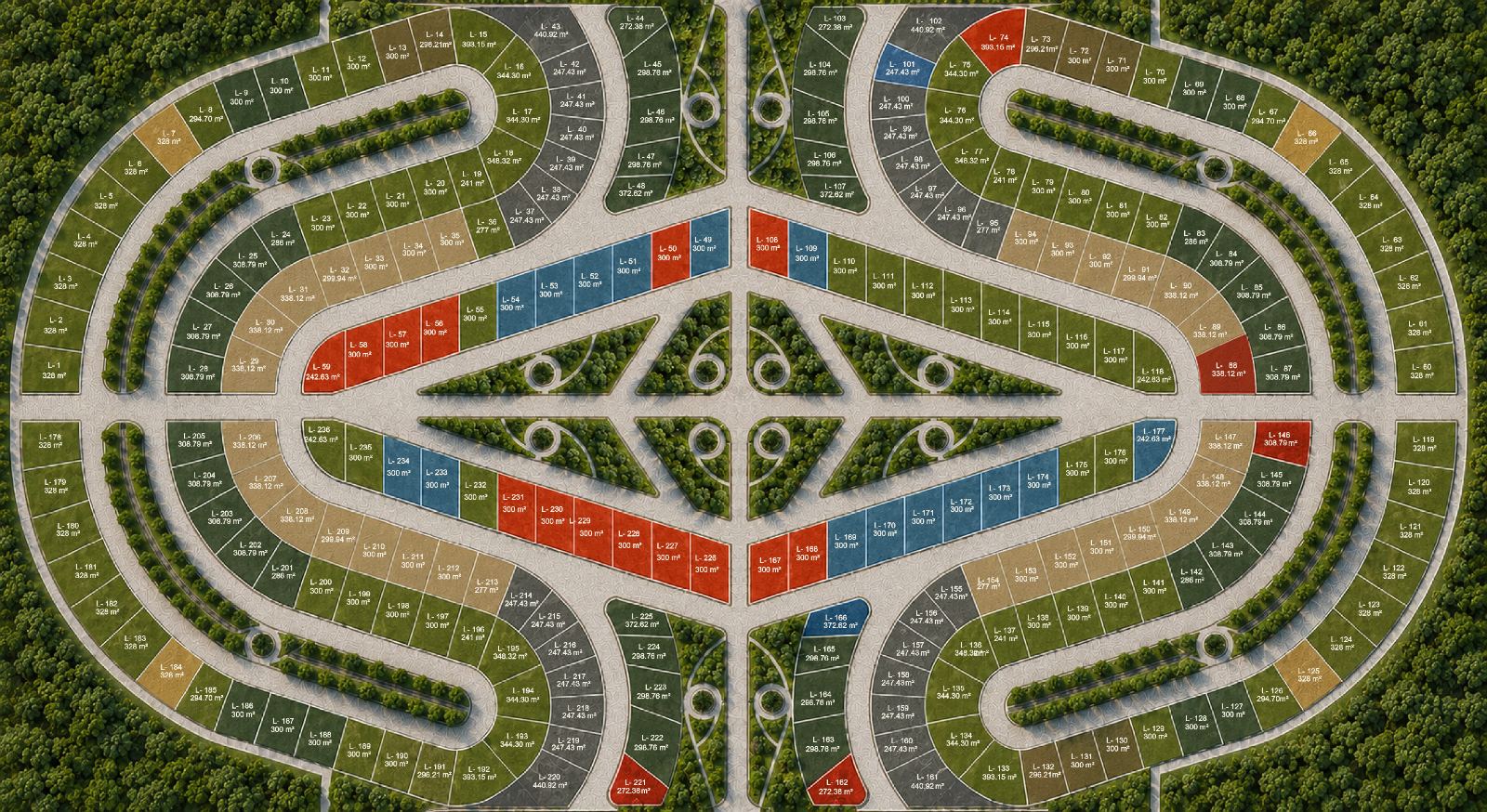 Plano de lotificación Fase 1
